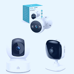 Amazon.com : Kasa 4MP 2K Security Camera Outdoor Wired & Pan/Tilt Smart  Security Camera & Security Camera for Baby Monitor, 1080p HD Indoor Camera  for Home Security with Motion Detection : Electronics